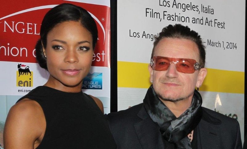 Actress Naomie Harris  and U2 leader Bono Vox